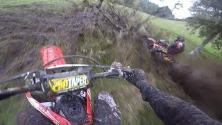 CRF450R VS CRF450RX Epic Farm Riding And Swamp Battles [upl. by Nilved]