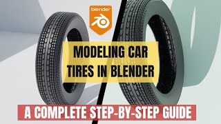 Modeling Car Tires in Blender [upl. by Terina541]