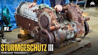 WORKSHOP WEDNESDAY Inspecting an ORIGINAL WWII StuG III transmission for our RESTORATION project [upl. by Reitrac]