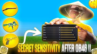 SECRET HEADSHOT SENSITIVITY AFTER OB46 🤯✅ AFTER UPDATE SENSITIVITY  NEW SENSITIVITY BY MAX FF [upl. by Enoryt]