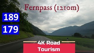 Driving Austria B189 amp B179  4K driving video over The Fernpass 1210m [upl. by Anits461]