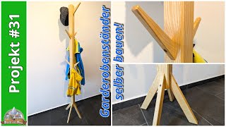 Edler amp zeitloser Garderobenständer  Kleidungsständer  DIY Garderobe [upl. by Hahsia]