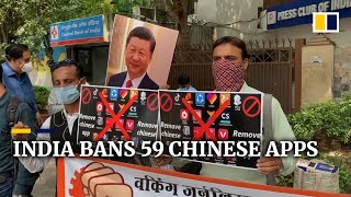 India bans dozens of Chinese apps including TikTok and WeChat after deadly border clash [upl. by Vedi]