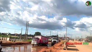 construction update inside Sapele road  walk inside Benin city [upl. by Hoisch]