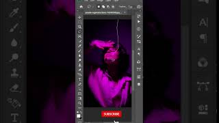 Portrait Dual Color Effect in Photoshop photoshoptutorial GradientMap photoshop DualColorEffect [upl. by Morville]