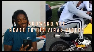 Broward Vee Reacts to his VIRAL videos [upl. by Acsot]