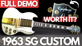 Epiphone 1963 SG CUSTOM Full Demo [upl. by Hcahsem]