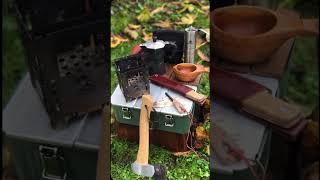 Autumn coffee Stanley lunchbox Bushcraftessential Moka Marttiini Knives Grønenberg kupilka [upl. by Vassaux537]