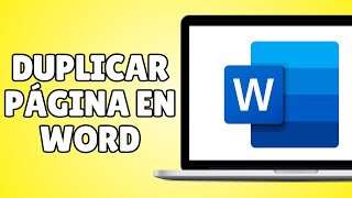 Cómo DUPLICAR una PÁGINA en Word MUY SENCILLO [upl. by Naed]