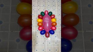 Pink HBD Balloons and Water Colorful of Mini Balloons Popping Reverse ASMR Satisfying and Relaxing [upl. by Cykana]