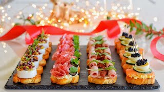 4 Canapés Crostini Perfectos para una Navidad Especial 20232024  Sabor y Estilo  DarixLAB [upl. by Dearborn17]