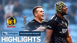 Exeter v Harlequins  HIGHLIGHTS  The Game of the Year  Gallagher Premiership 202223 [upl. by Ahders]