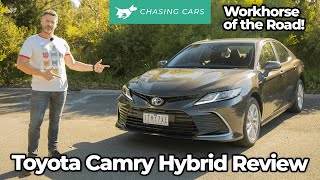 Toyota Camry Hybrid 2021 review  Chasing Cars [upl. by Adim]