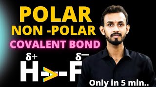 Polar and NonPolar covalent bonds  Trick to identify polar and nonpolar molecules [upl. by Ahsikad]