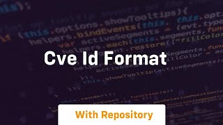 cve id format [upl. by Nilya]