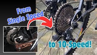 How to convert a Singlespeed MTB to 10speed [upl. by Jamila844]