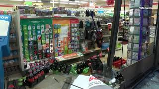 Girl crashes into a 7Eleven then drives away after all her friends run on foot Pasadena Ca [upl. by Schmitt468]