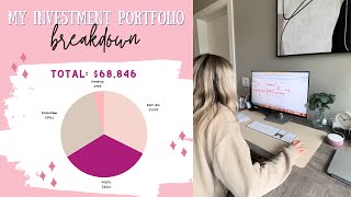 My Investment Portfolio Breakdown as a 24 year old with a 100k net worth [upl. by Ydnolem]