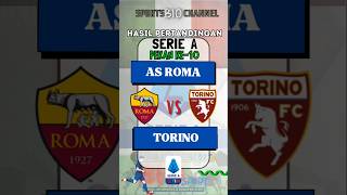 AS ROMA vs TORINO 10 Hasil Pertandingan Serie A Pekan ke10 Liga Italia 20242025 news [upl. by Esyli]