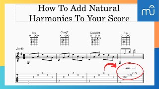 How To Add Natural Harmonics In MuseScore 4 [upl. by Peednus]