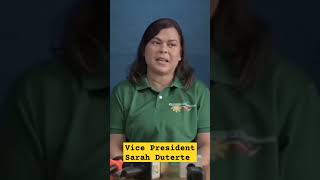 VICE PRESIDENT SARAH DUTERTE ONCE SAID shorts [upl. by Idelson499]