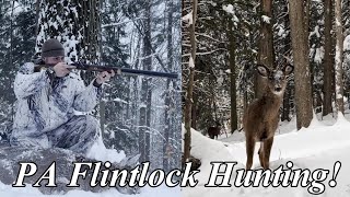 Pennsylvania Flintlock Hunting 2022  Last Day Success  Buck at 4 yards [upl. by Triny660]