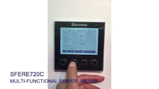 Sfere720C Power Monitoring Electric Parameter Panel Use Guide ELECNOVASFERE ELECTRIC [upl. by Yelsehc]