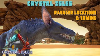 ARK Crystal Isles  Ravager Spawn Location amp TAMING [upl. by Oned]