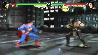 LXQUICKJUSTICE tries Superman INFINITE and RAGE QUITS  MK vs DC [upl. by Aicenert458]