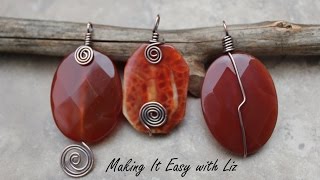 3 quotPerfect Pendantsquot How To Wire Wrap a Bead Into a Pendant 3 Styles [upl. by Care]