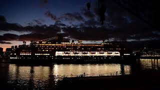 Holland America Line Volendam Cruise Ship Departs Port Of Montreal Saturday October 5 2024 EMR 3238 [upl. by Naaman444]