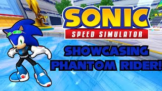 SHOWCASING the PHANTOM RIDER in Sonic Speed Simulator [upl. by Santana]