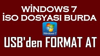 Windows 7 İSO Format Atma [upl. by Namor]