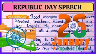 Republic day speech  English speechRepublic day in India [upl. by Aicirt]