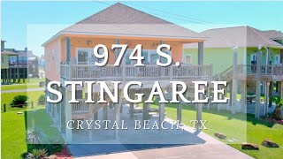 974 S Stingaree Dr Crystal Beach TX  Home Tour ☀️👙⛱️🏖️🌊 [upl. by Yrennalf]