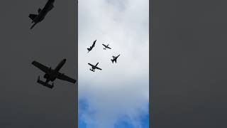 USAF FOUR SHIP Heritage break aviation avgeek airshow smallyoutubers fyp shorts ￼ [upl. by Muller]