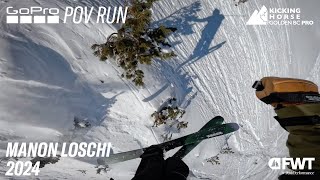 GoPro POV Manon Loschi Stomping a 360 and a Backflip I 2024 Kicking Horse Golden BC Pro [upl. by Ocirne905]