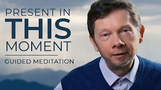 15 Minute Guided Meditation  Complete Attention to This Moment with Eckhart Tolle [upl. by Anul]