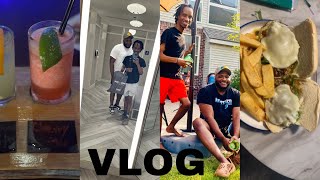 VLOG EVENING VIBES FAMILY FUN ADULT OLYMPICS HOMEMADE PHILLY STEAKS NEW SHOES [upl. by Lepper]