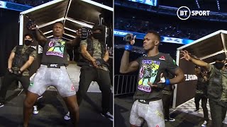 Israel Adesanya shows off incredible dance moves in legendary walkout at UFC 243 [upl. by Honebein]