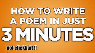 LEARN How to Write a Poem in just 3 MINUTES  Gawa ni Kahel [upl. by Yetta24]