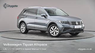 Volkswagen Tiguan Allspace  Life 15 TSI 150PS 6Speed Manual 5 Door  West London Volkswagen [upl. by Andriette123]