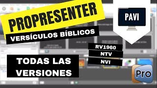 Cualquier versión de la biblia en PROPRESENTER [upl. by Toddy11]