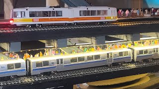 Model BART Train Subway  Embarcadero Station [upl. by Einram]