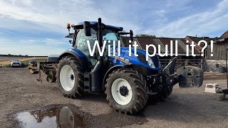 WILL THE T6 PULL THE SUBSOILER Big test for the New Holland T6145 dynamic command [upl. by Christel]