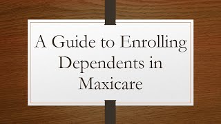 A Guide to Enrolling Dependents in Maxicare [upl. by Nwadrebma567]