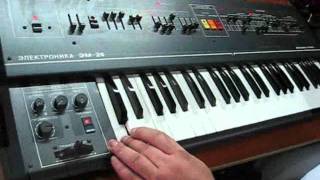 ELEKTRONIKA EM25  Soviet vintage strings synth [upl. by Esinyt]