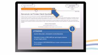 Tutorial Portale Clienti Sportello [upl. by Aihsekel695]