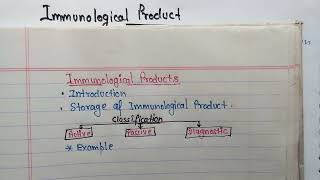 Immunological products inStorage pharmaceuticsits Classification pharmaceutics immunology [upl. by Loren282]