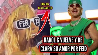 Karolg demuestra lo enamorada que está de Feid nuevamente [upl. by Ponce890]